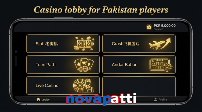 Lobby view of Novapatti for Pakistan users
